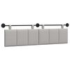 vidaXL T&ecirc;te de lit suspendue Gris nuage Tissu