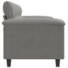 vidaXL Canap&eacute; &agrave; 3 places Gris fonc&eacute; 180 cm Tissu microfibre