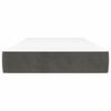 vidaXL Matelas de lit &agrave; ressorts ensach&eacute;s fermet&eacute; moyenne Gris fonc&eacute; 90x190x20 cm
