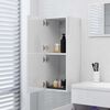 vidaXL Armoire de salle de bain Blanc brillant Bois d&rsquo;ing&eacute;nierie