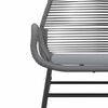 vidaXL Ensemble &agrave; manger jardin coussins 9 pcs gris poly rotin verre