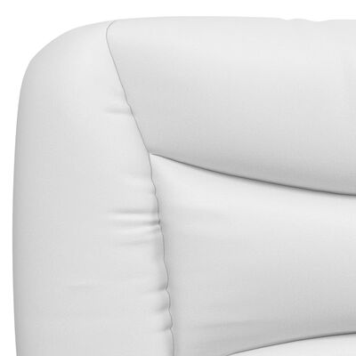 vidaXL Coussin de tête de lit blanc 100 cm similicuir