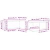 vidaXL Ensemble de tables basses 2 pcs Ch&ecirc;ne noir Bois d'ing&eacute;nierie
