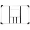 vidaXL Panneau de basket-ball Transparent 106x69x3 cm Polycarbonate