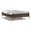 vidaXL Cadre de lit sans matelas ch&ecirc;ne marron 150x200 cm