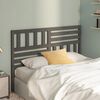vidaXL T&ecirc;te de lit Gris 141x4x100 cm Bois massif de pin