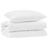 vidaXL Ensemble de Duvet avec oreiller 2 pc Blanc Microfibre
