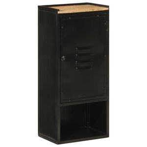 vidaXL Armoire de salle de bain 40x27x90 cm fer et bois de manguier