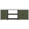 vidaXL Ensemble de rangement cuisine Autre 3 pcs Vert olive Acier