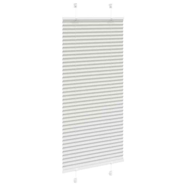 vidaXL Store pliss&eacute; gris clair 60x150 cm largeur du tissu 59,4 cm