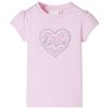 T-shirt pour enfants rose clair 104