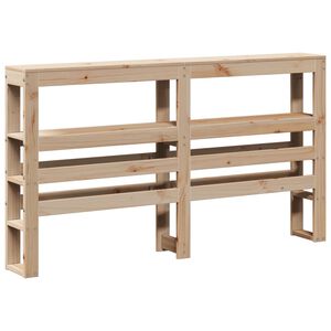 vidaXL T&ecirc;te de lit avec &eacute;tag&egrave;res 120 cm bois massif de pin