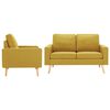 vidaXL Ensemble de canap&eacute;s 2 pcs Tissu Jaune