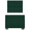 vidaXL Sommier &agrave; lattes de lit avec matelas Vert fonc&eacute; 90x200 cm