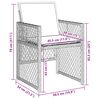 vidaXL Ensemble de salle &agrave; manger pour jardin 5 pcs Noir polyrotin
