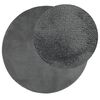 vidaXL Tapis OVIEDO &agrave; poils courts anthracite &Oslash; 200 cm