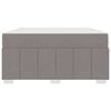 vidaXL Cadre de lit avec matelas Taupe 140 x 200 cm tissu