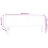 vidaXL T&ecirc;te de lit LED avec des lumi&egrave;res &agrave; LED Cr&egrave;me 160 cm Polyester