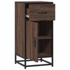 vidaXL Buffet ch&ecirc;ne marron 35,5x35x76 cm bois d'ing&eacute;nierie et m&eacute;tal