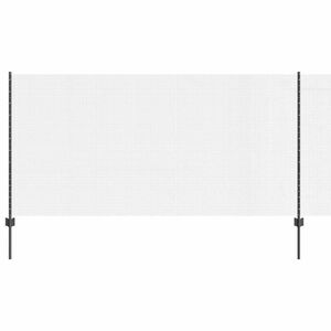 vidaXL Cl&ocirc;ture en fil soud&eacute; avec poteaux 25 x 1,2 m Gris Maille