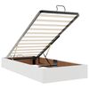 VidaXL Lit ottoman avec matelas blanc 100x200 cm similicuir