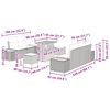 vidaXL Ensemble de canap&eacute; de jardin 8 pcs Gris clair et gris fonc&eacute;