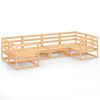 vidaXL Salon de jardin 6 pcs Bois de pin massif