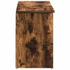 vidaXL Banc à chaussures chêne fumé 102x30,5x45 cm bois d'ingénierie