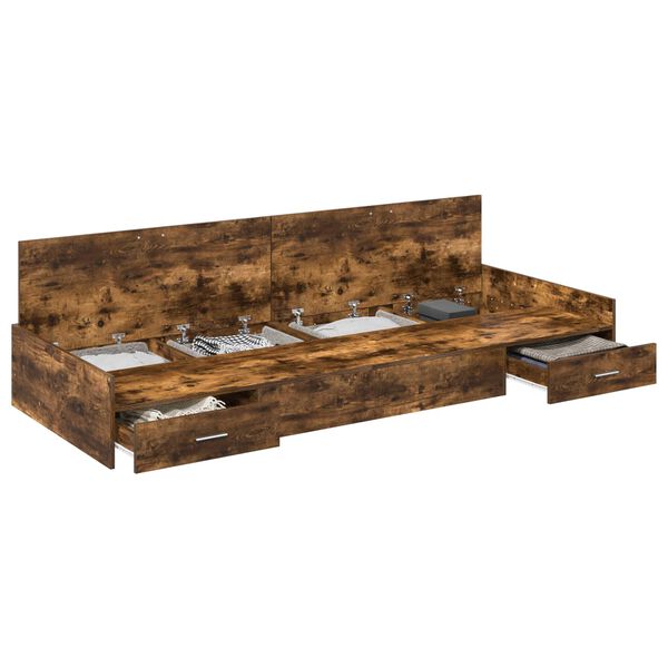 vidaXL Cadre de lit Bois Ancien 70 x 190 cm Bois d'ing&eacute;nierie