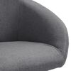 vidaXL Chaises pivotantes &agrave; manger lot de 4 gris clair tissu