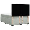 vidaXL Sommier &agrave; lattes de lit et matelas Gris clair 160x200cm Velours