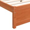 vidaXL Cadre de lit Brun cire 205.5 x 95.5 x 51 cm Pin massif