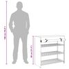 vidaXL Armoire &agrave; chaussures avec housse Blanc 79x40x80 cm Tissu