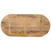 vidaXL Dessus de table 120x50x3,8 cm ovale bois massif de manguier