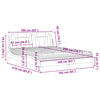 vidaXL Lit Viana avec matelas gris 160x200 cm similicuir