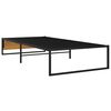 vidaXL Cadre de lit sans matelas noir m&eacute;tal 90x200 cm