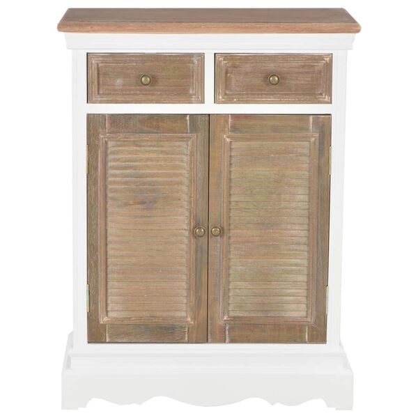 vidaXL Buffet Blanc 60x30x80 cm Bois massif