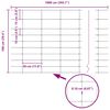 vidaXL Cl&ocirc;ture de prairie Argent&eacute; 50 x 1 m Acier galvanis&eacute;