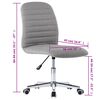 vidaXL Chaises &agrave; manger lot de 4 gris clair tissu