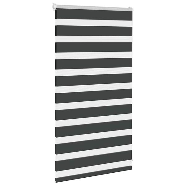 vidaXL Store z&egrave;bre noir 90x100 cm largeur du tissu 85,9 cm polyester