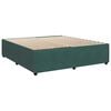 vidaXL Sommier &agrave; lattes de lit et matelas Vert fonc&eacute; 200x200cm Velours