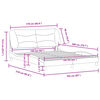 vidaXL Cadre de lit avec LED sans matelas Hvar marron 160x200 cm
