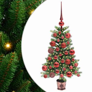 vidaXL Sapin de No&euml;l avec 150 LED avec support Vert 65 cm PE