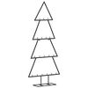 vidaXL Arbre de No&euml;l en m&eacute;tal pour d&eacute;coration noir 90 cm