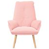 vidaXL fauteuil Rose 69 x 74 x 93 cm Tissu Sherpa