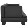 vidaXL Lit pour chien noir 60x40x30 cm similicuir