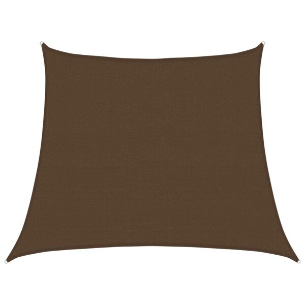 vidaXL Voile d'ombrage 160 g/m&sup2; Marron 3/4x3 m PEHD