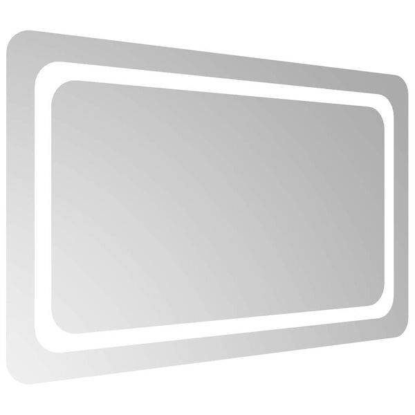 vidaXL Miroir de salle de bain &agrave; LED 80x50 cm