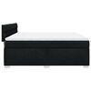 vidaXL Sommier &agrave; lattes de lit avec matelas Noir 180x200 cm Tissu