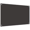 vidaXL Protection de cuisine 2 pcs Gris fonc&eacute; 100 x 60 cm verre tremp&eacute;